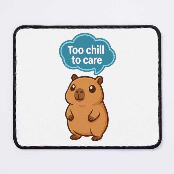 Item preview, Capybara Too Chill to Care – Cute Capybara designed and sold by RetroPop23.