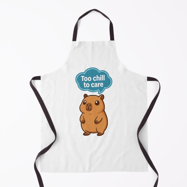Item preview, Capybara Too Chill to Care – Cute Capybara  designed and sold by RetroPop23.
