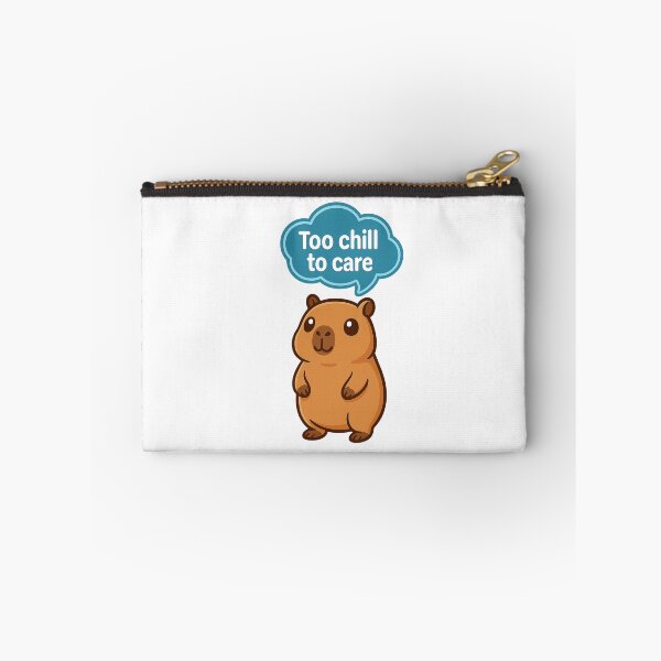 Item preview, Capybara Too Chill to Care – Cute Capybara  designed and sold by RetroPop23.