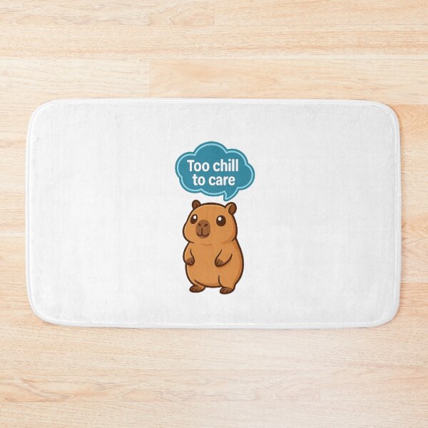 Item preview, Capybara Too Chill to Care – Cute Capybara  designed and sold by RetroPop23.
