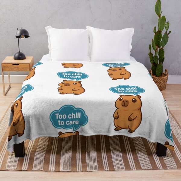 Item preview, Capybara Too Chill to Care – Cute Capybara  designed and sold by RetroPop23.