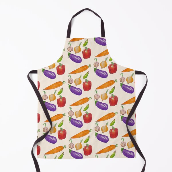 Item preview, vegetables, carrot, aubergine, bell pepper, garlic, onion, peas designed and sold by AestheticsTime.