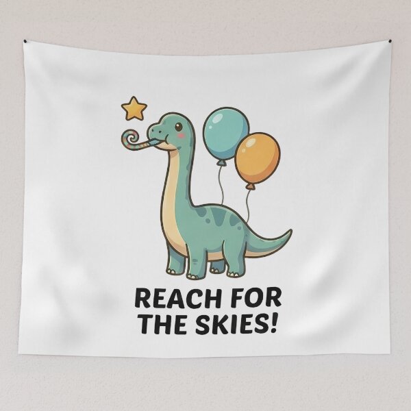 Item preview, Adorable Dinosaur Party Balloons Reach For Skies designed and sold by k3rstman1.