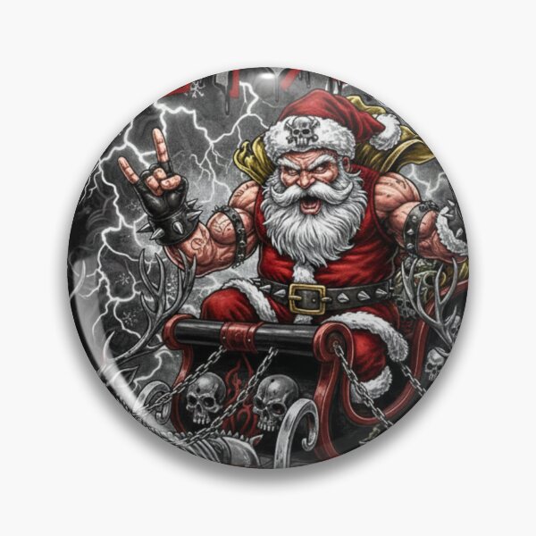 Item preview, Sleigher- Heavy Thrash Metal Santa  designed and sold by Saddle Tramp Designs.