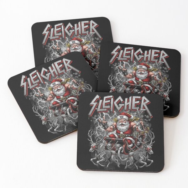 Item preview, Sleigher- Heavy Thrash Metal Santa  designed and sold by Saddle Tramp Designs.