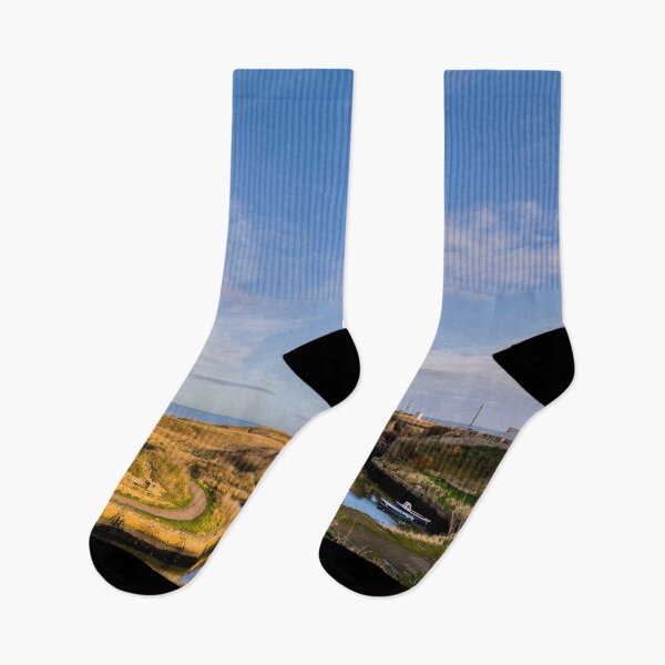 Item preview, Seaton Sluice Harbour in Winter Sunshine designed and sold by Violaman.