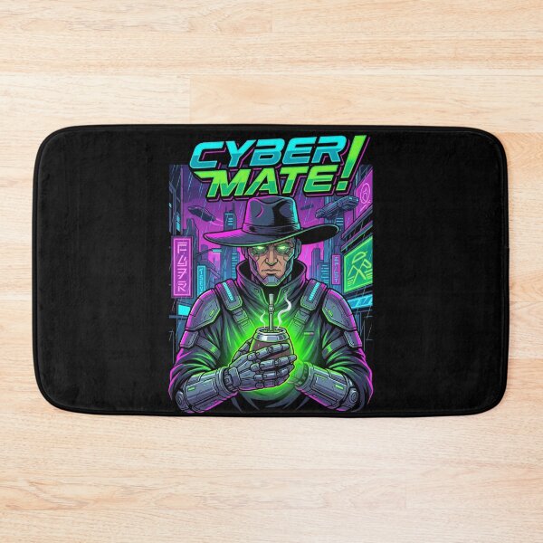 Item preview, Cyber Mate - Futuristic Cyborg Drinking Yerba Mate designed and sold by flamini.