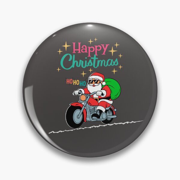 Item preview, Happy Christmas Santa on Motorcycle Animated hohoho designed and sold by PrimaBrandLTD.