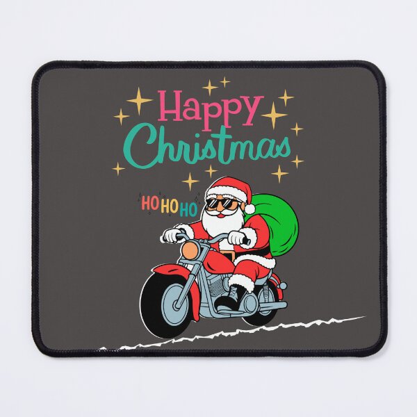 Item preview, Happy Christmas Santa on Motorcycle Animated hohoho designed and sold by PrimaBrandLTD.