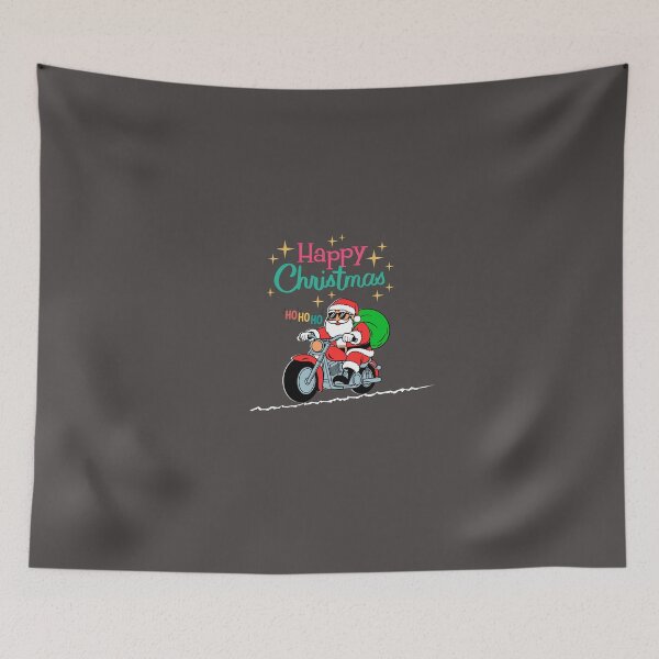 Item preview, Happy Christmas Santa on Motorcycle Animated hohoho designed and sold by PrimaBrandLTD.