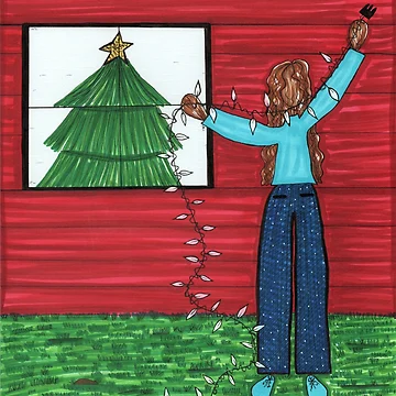 Artwork thumbnail, Outside Decorating  by Rohvanah The Drawn Doll