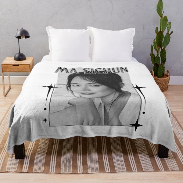 Item preview, Ma Sichun (马思纯) Chinese Actress Art Chinese Celebrity IllustrationScrapbook Collage Cozy Y2K Vintage Design designed and sold by HELL0WBELLO.