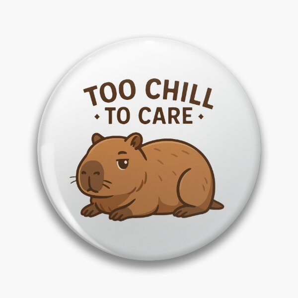 Item preview, Capybara Too Chill to Care – Relaxed Capybara  designed and sold by RetroPop23.