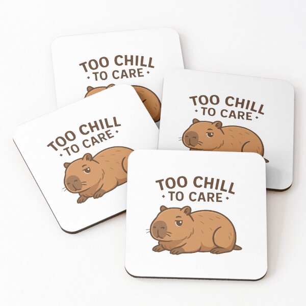 Item preview, Capybara Too Chill to Care – Relaxed Capybara  designed and sold by RetroPop23.