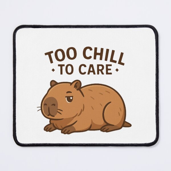 Item preview, Capybara Too Chill to Care – Relaxed Capybara designed and sold by RetroPop23.