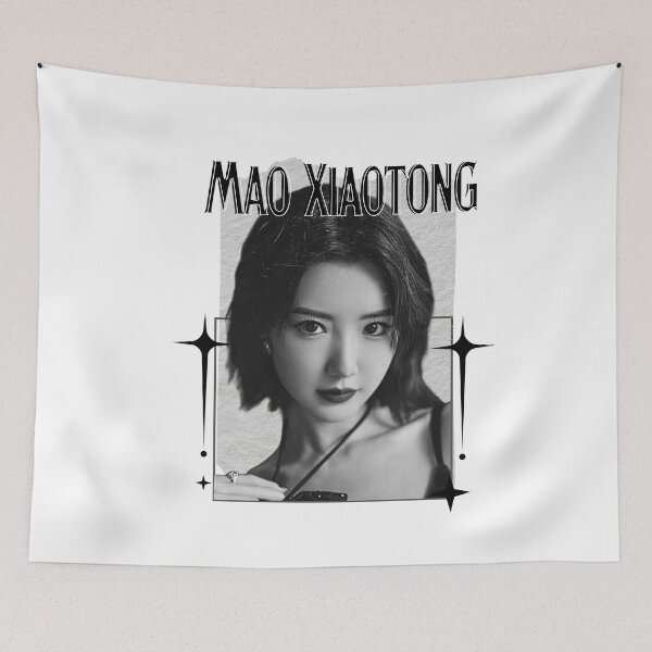 Item preview, Mao Xiaotong (毛晓彤) Chinese Actress Art Chinese Celebrity IllustrationScrapbook Collage Cozy Y2K Vintage Design designed and sold by HELL0WBELLO.