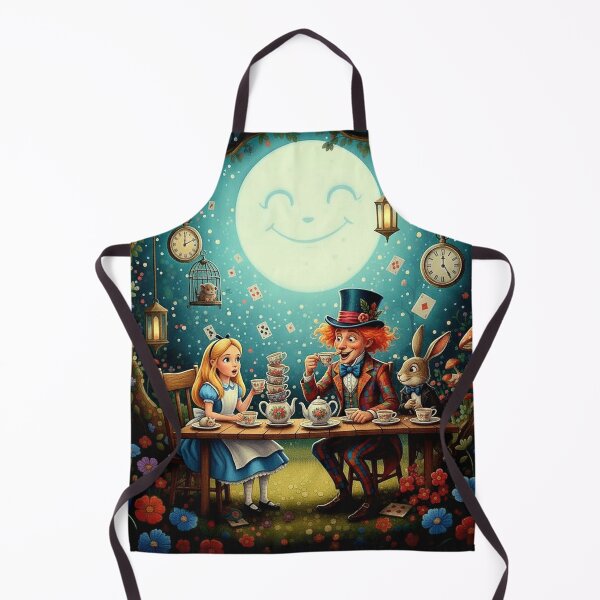 Item preview, Mad Tea Party Alice Hatter Hare Art Print - High Detail Pop Surrealism Wonderland Painting designed and sold by Art's Diner.
