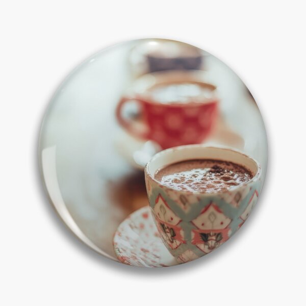 Item preview, Cups of cocoa on a wooden table during a candid Christmas morning setting designed and sold by frequent-art.