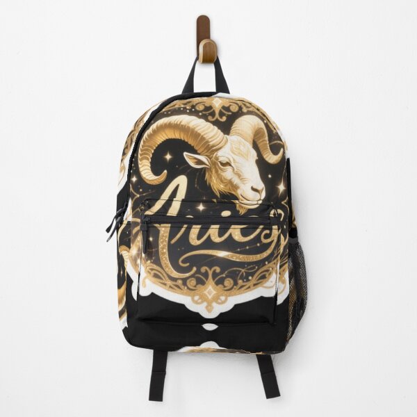 Item preview, Aries Zodiac Sticker Bohemian Fantasy Art designed and sold by MysticZodiacart.