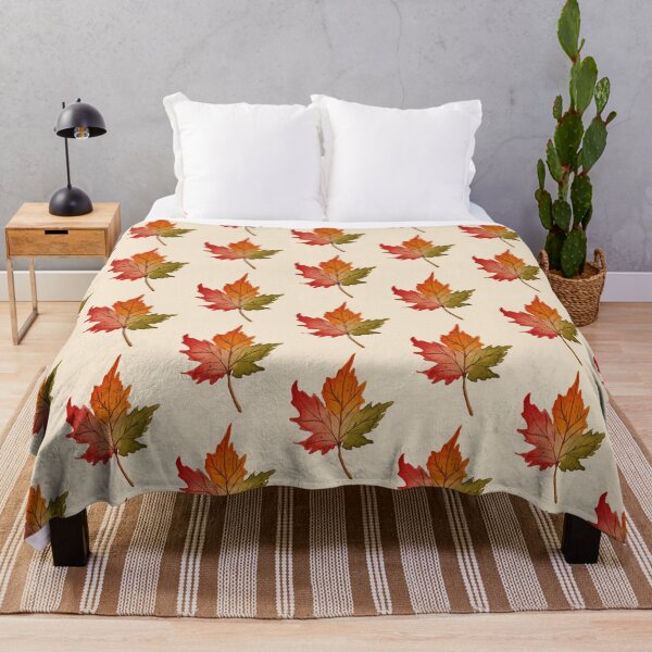 Item preview, leaf, autumn, color gradient maple leaf: Hand-painted autumn watercolor designed and sold by AestheticsTime.