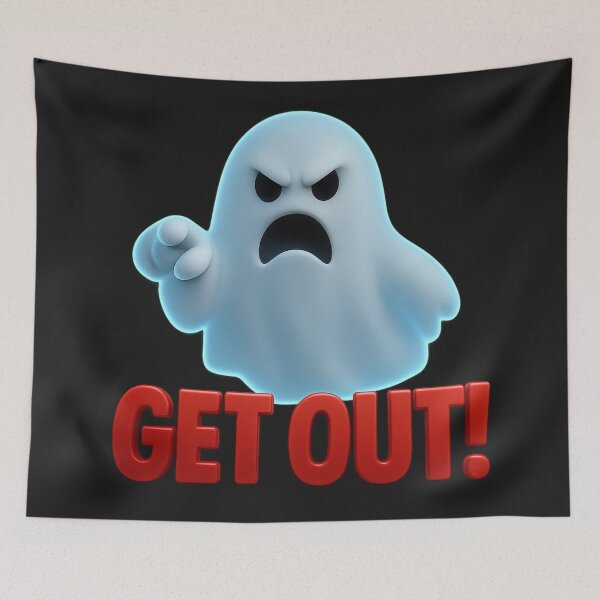 Item preview, Ghost Says GTFO designed and sold by DeadThingsShop.