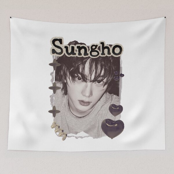 Item preview, BoyNextDoor Sungho Kpop Boy group Celebrity Illustration korean pop art Scrapbook Collage Cozy Y2K Vintage Design designed and sold by HELL0WBELLO.