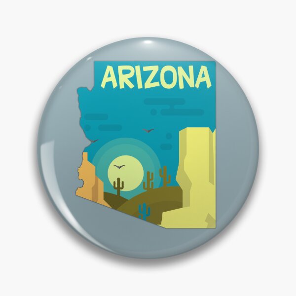 Item preview, Vintage Arizona Sunset Desert Dream – State Outline Travel Souvenir designed and sold by mashmosh.