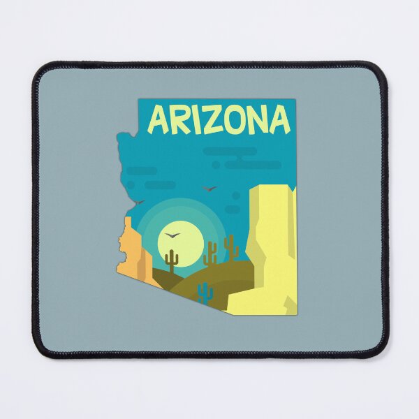 Item preview, Vintage Arizona Sunset Desert Dream – State Outline Travel Souvenir designed and sold by mashmosh.
