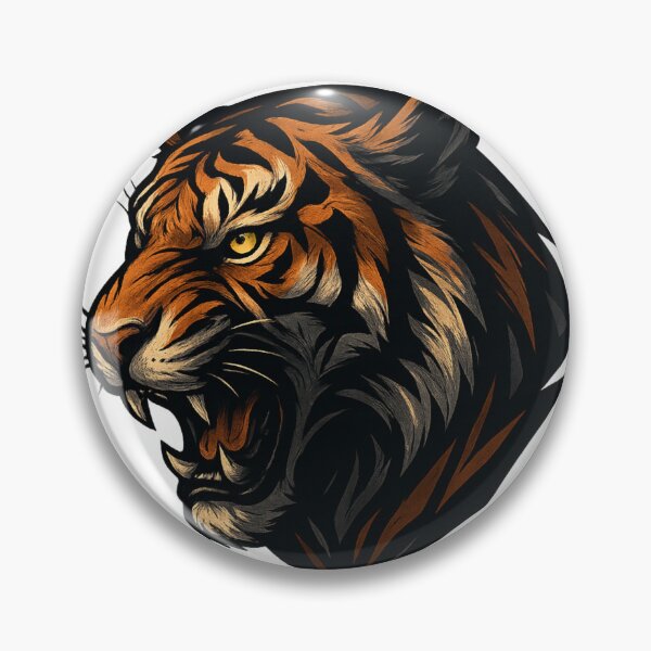 Item preview, Fierce Tiger Streetwear Emblem Power Animal Art designed and sold by Eric’s Creative Corner.