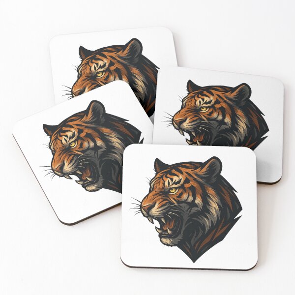 Item preview, Fierce Tiger Streetwear Emblem Power Animal Art designed and sold by Eric’s Creative Corner.