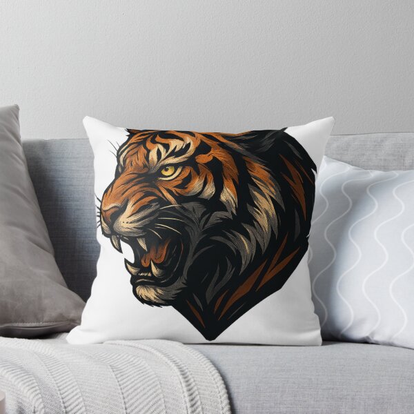 Item preview, Fierce Tiger Streetwear Emblem Power Animal Art designed and sold by Eric’s Creative Corner.
