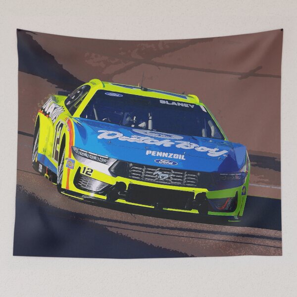 Item preview, Ryan Blaney racing his 2025 Nascar Cupcar watercolor designed and sold by Rodissimus1984.