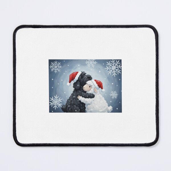 Item preview, Cute christmas puli dog and sheep cartoon illustration designed and sold by mayatA-rt.
