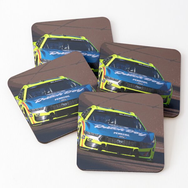 Item preview, Ryan Blaney racing his 2025 Nascar Cupcar abstract designed and sold by Rodissimus1984.