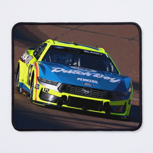 Item preview, Ryan Blaney racing his 2025 Nascar Cupcar abstract designed and sold by Rodissimus1984.