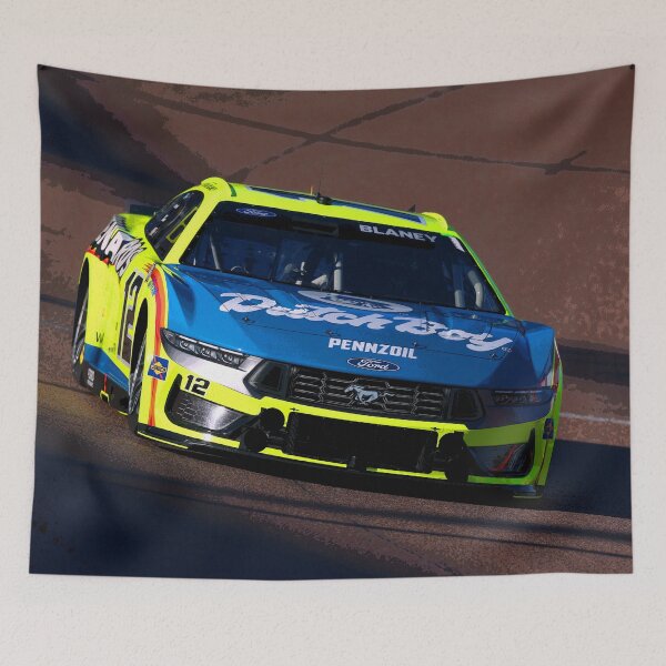 Item preview, Ryan Blaney racing his 2025 Nascar Cupcar abstract designed and sold by Rodissimus1984.