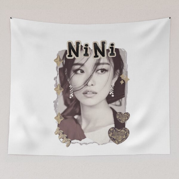 Item preview, Ni Ni (倪妮) Chinese Actress Art Chinese Celebrity Illustration Scrapbook Collage Cozy Y2K Vintage Design designed and sold by HELL0WBELLO.