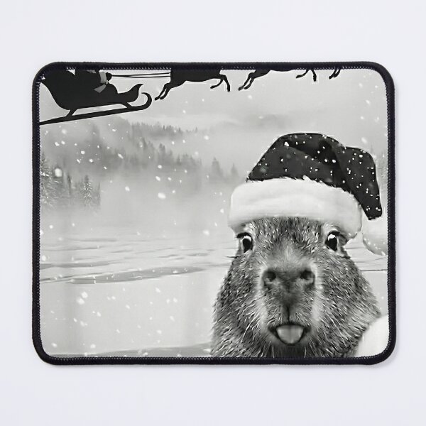 Item preview, Capybara Selfie with Santa Funny Christmas for Men Women Kids designed and sold by UniTeeCo.