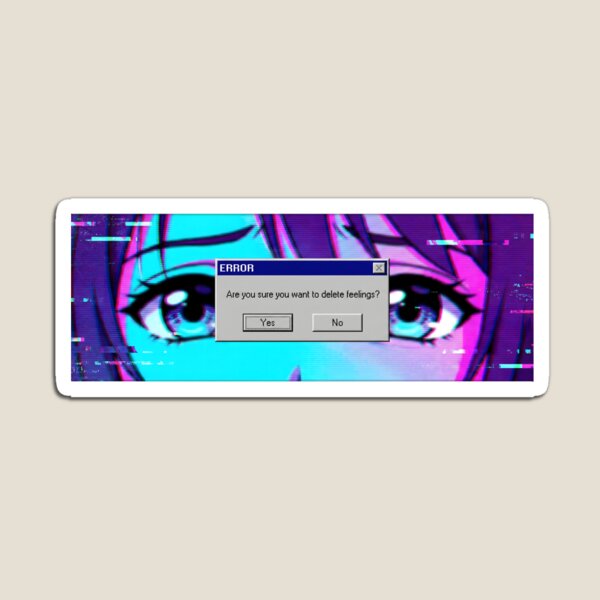 Item preview, Delete Feelings Error Message - Windows 95 Glitch Aesthetic designed and sold by Finik-store.
