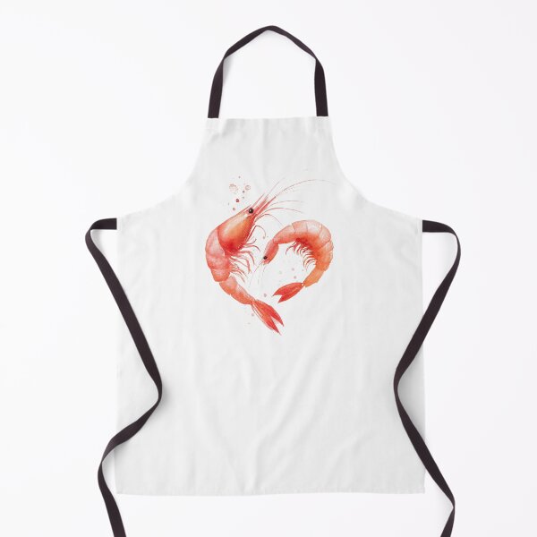 Item preview, Watercolor Shrimp Heart Romantic Illustration designed and sold by Verycutethings.