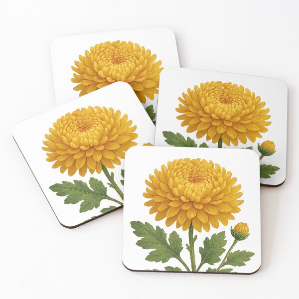 Item preview, Vintage Chrysanthemum Botanical Print (transparent background) designed and sold by Then & Now Flora.