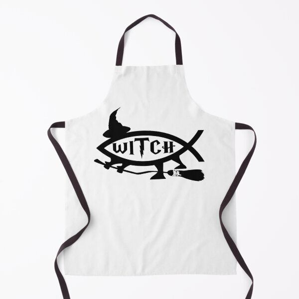 Item preview, Funny Nerdy Witch Fish Symbol Fantasy Fan Skeptic Black Text designed and sold by MathWare MathClips.
