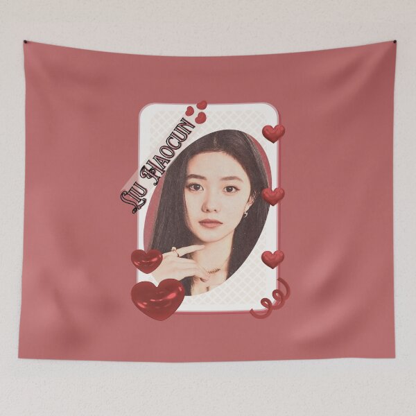 Item preview, Liu Haocun (刘浩存) Portrait Chinese Actress Art Chinese Celebrity Illustration portrait illustration Red Aesthetic Collage Design designed and sold by AJUNICE STUDIO.