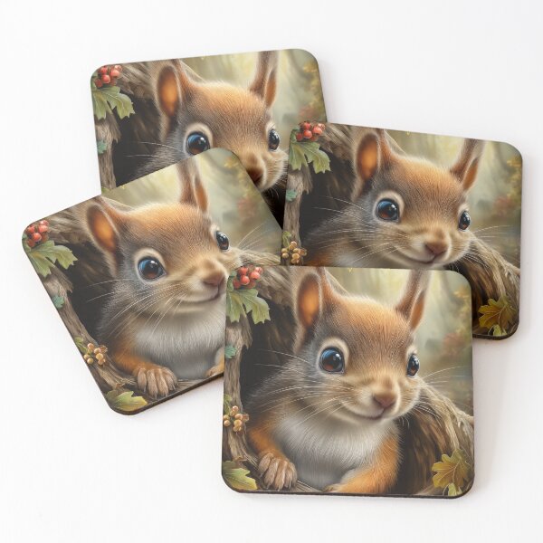 Item preview, Red Squirrel in Tree Hollow designed and sold by PetsArt.