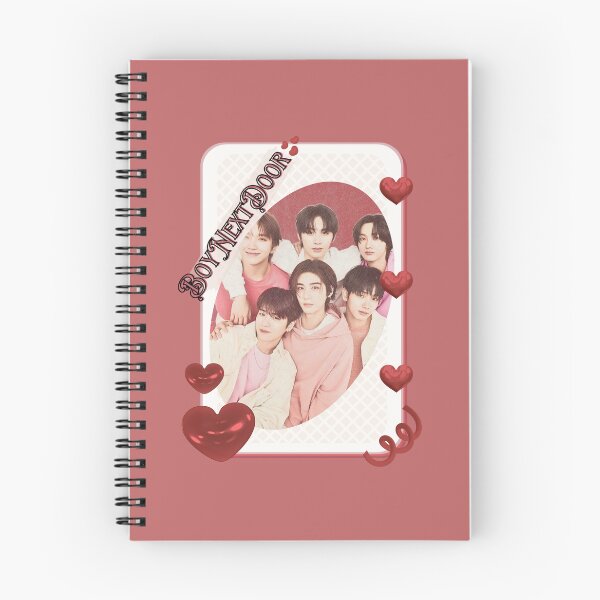 Item preview, BoyNextDoor Kpop Boy group digital art korean pop art Red Aesthetic Collage Design designed and sold by AJUNICE STUDIO.