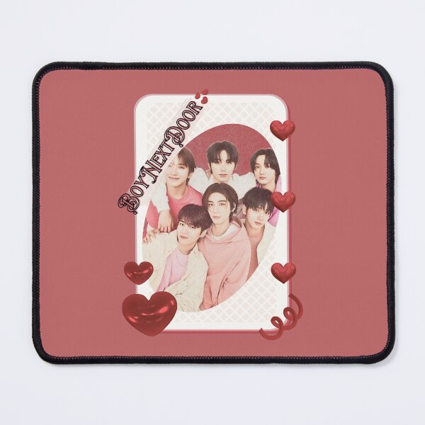 Item preview, BoyNextDoor Kpop Boy group digital art korean pop art Red Aesthetic Collage Design designed and sold by AJUNICE STUDIO.