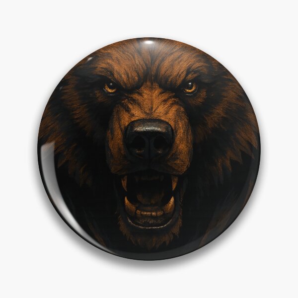 Item preview, Brutal Bear Streetwear Emblem Power Animal Art designed and sold by Eric’s Creative Corner.