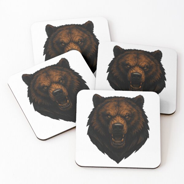 Item preview, Brutal Bear Streetwear Emblem Power Animal Art designed and sold by Eric’s Creative Corner.