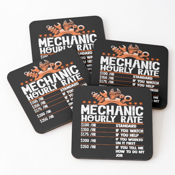 Item preview, Funny Mechanic Hourly Rate Price List Garage Repair Design designed and sold by Nocturnal-Vines.