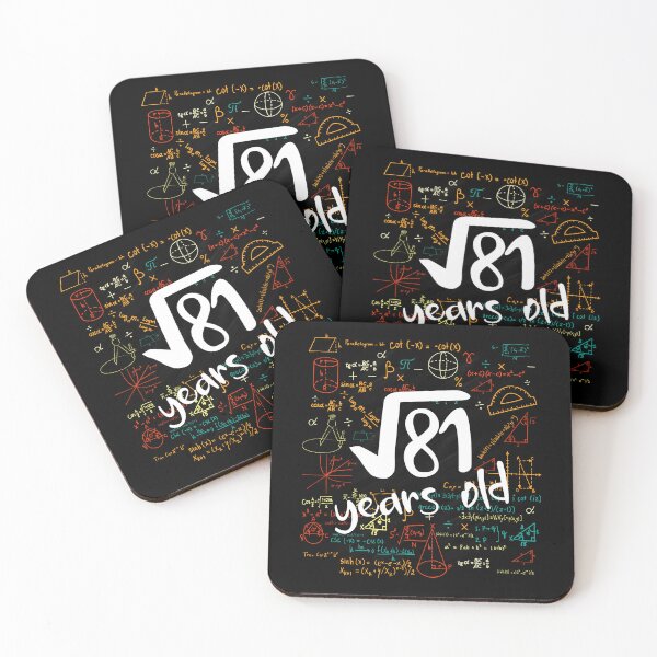 Item preview, Funny Math Square Root of 81 Ninth Birthday Design designed and sold by Nocturnal-Vines.